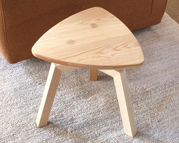 Triangular End Table In Natural