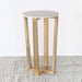 ET528 - Mango Wood And Marble End Table