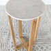 ET528 - Mango Wood And Marble End Table