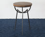 ET530 - Mango Wood & Iron Base Tripod Chairside Table 