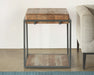 ET532 - Acacia Wood Lamp Table With Iron Leg Frame 