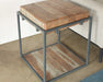 ET532 - Acacia Wood Lamp Table With Iron Leg Frame 