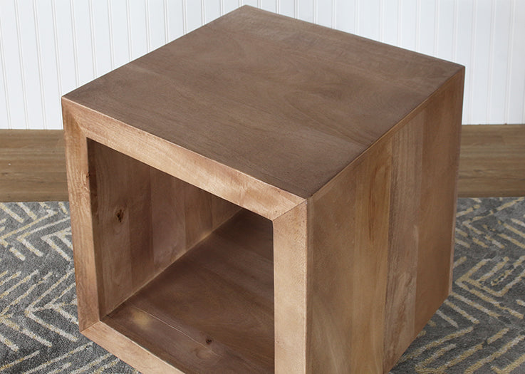 Square Ash End Table