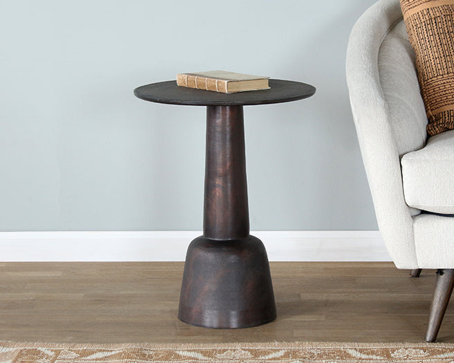 Cast Aluminum Bronze Pedestal Table