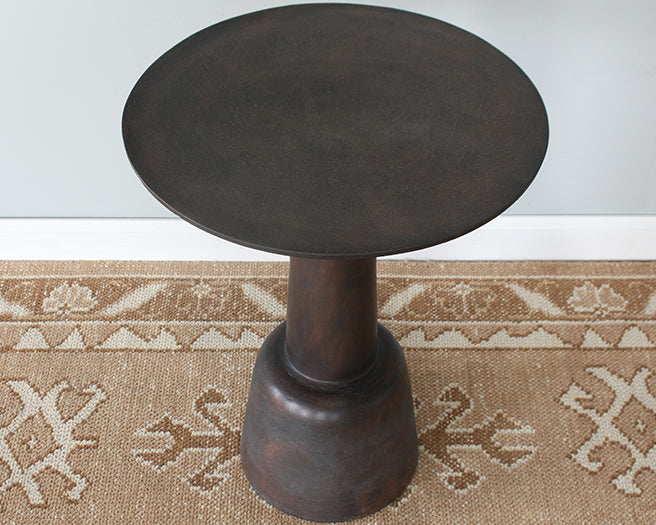 Cast Aluminum Bronze Pedestal Table