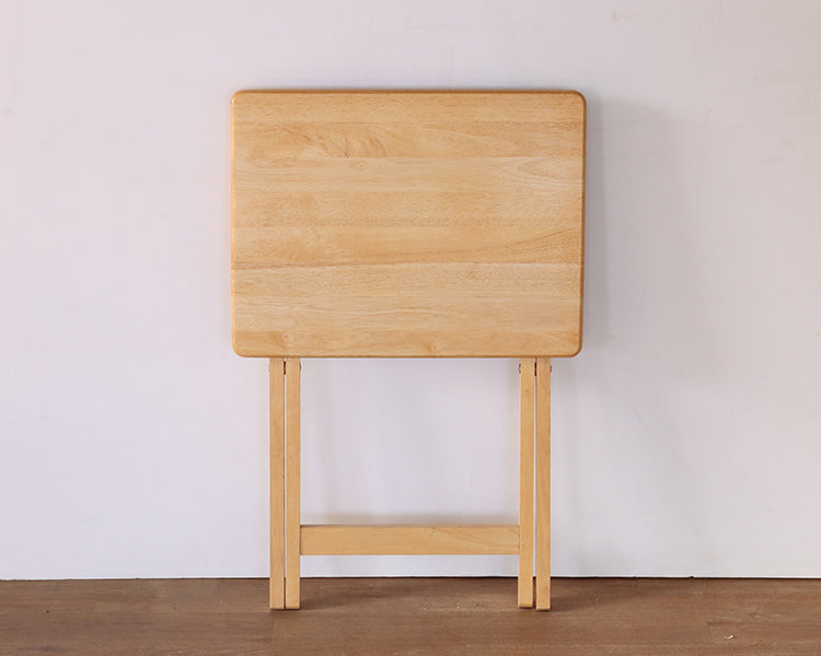Vintage Folding Wood TV Tables (Set of 2)