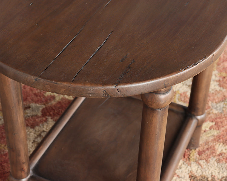 Antique European Country Style End Table