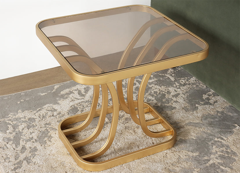 Retro Brass End Table
