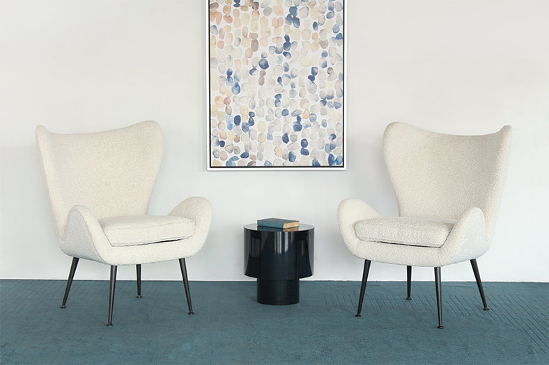 Black Laminated End Table