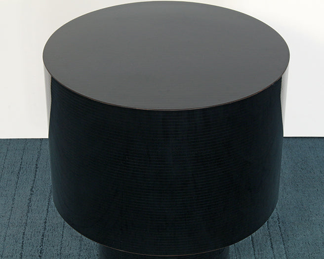 Black Laminated End Table