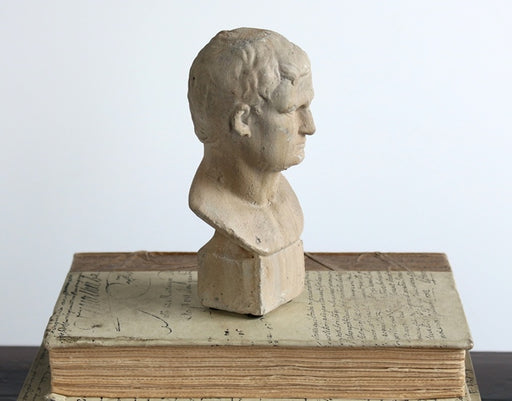 FIG228 Small Antiqued White Bust