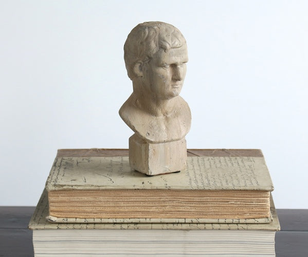 FIG228 Small Antiqued White Bust