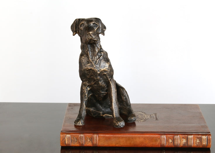 FIG284 Bronze Labrador Retriever Figurine 