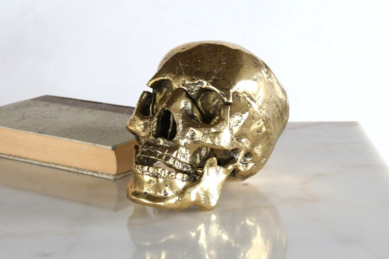 FIG298 Brass Skull 