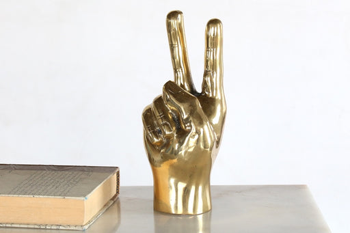 FIG299 Brass Peace Sign
