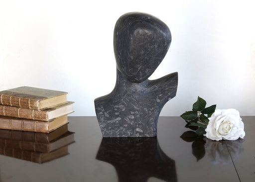 FIG304 Black Marble Bust