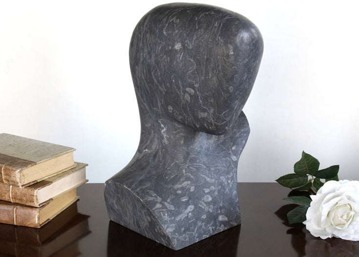 FIG304 Black Marble Bust