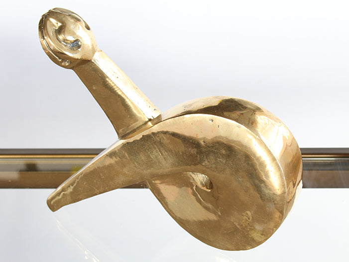 FIG327 Brass Snake Figurine 