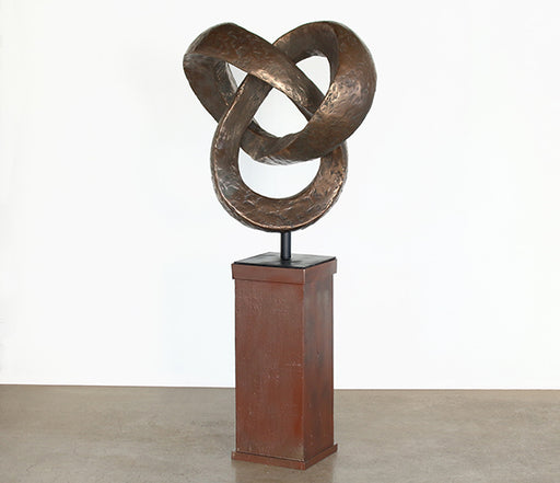 FIG344 Bronze Trifoil Sculpture