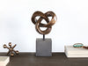 FIG344 Bronze Trifoil Sculpture