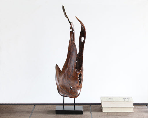 FIG356 Wood Flame Sculpture