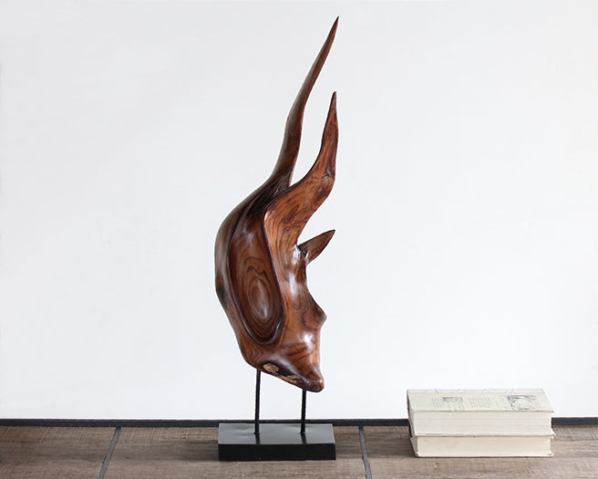 FIG356 Wood Flame Sculpture