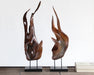 FIG356 Wood Flame Sculpture