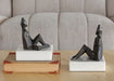 FIG379 - Pair Of Bronze Reclined Figures