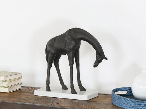 FIG380 - Bronze Slouching Giraffe