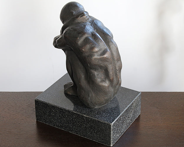 FIG384 - Crouching Bronze Figure 