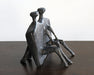 FIG386 - Bronze Abstract Couple Sculpture--Cleared Art