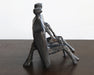 FIG386 - Bronze Abstract Couple Sculpture--Cleared Art