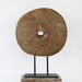 FIG407 - Primitive Wood Disc Sculpture 