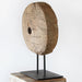 FIG407 - Primitive Wood Disc Sculpture 