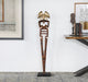 FIG414 - 4' Totem Antique Brass Sculpture