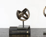 FIG420 - Small Antique Brass Ball Sculpture 