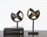 FIG420 - Small Antique Brass Ball Sculpture 