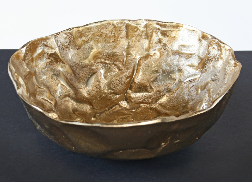 FIG431 - Crinkle Gold Bowl