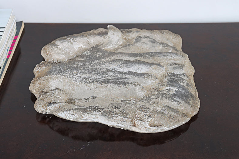 Cast Glass Hand Imprint