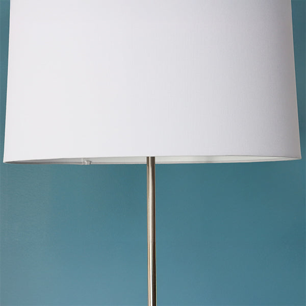 Simple Floor Lamp with White Shade