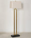 FL106 - Brass Rectangular Floor Lamp