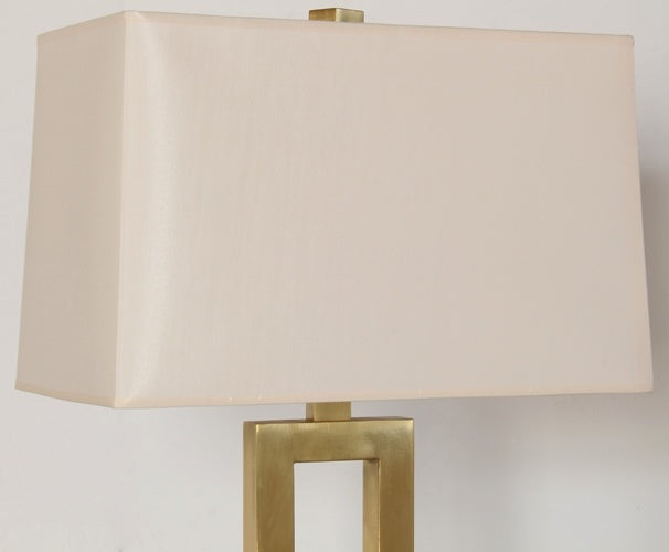 FL106 - Brass Rectangular Floor Lamp