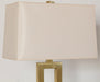 FL106 - Brass Rectangular Floor Lamp