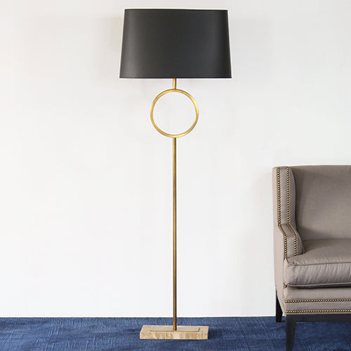 FL108 - Logan Floor Lamp with Black Shade 