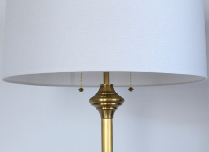 FL109 - Antique Brass Monroe Floor Lamp