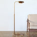 FL126 Koleman Adjustable Task Floor Lamp in Brass