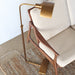 FL126 Koleman Adjustable Task Floor Lamp in Brass