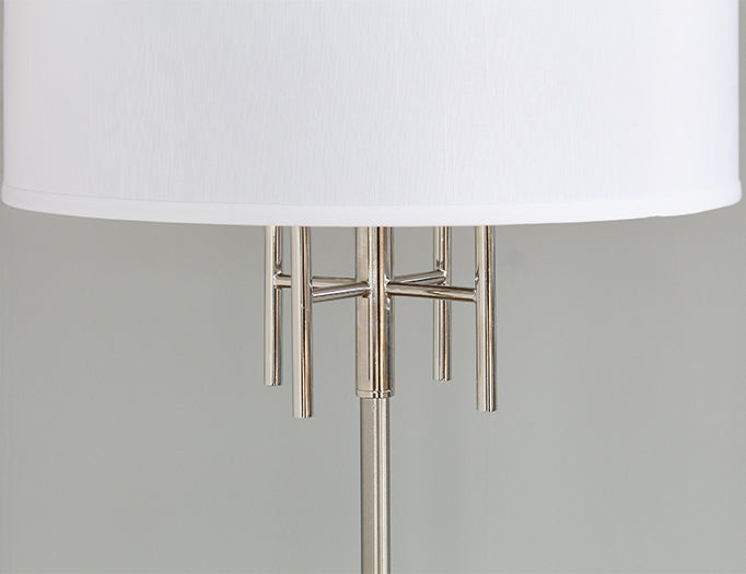 Brushed Nickel With Four Arms Floor Lamp