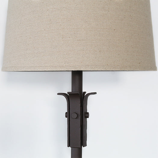 Scroll Hammered Metal Floor Lamp