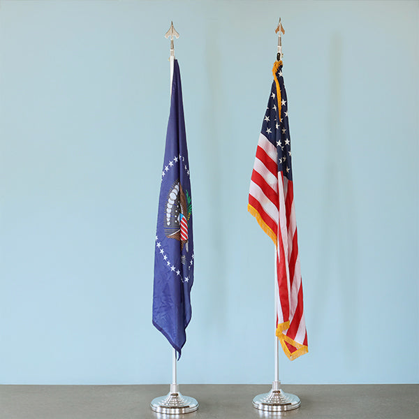 8' Flagpole with Chrome Spear Finial